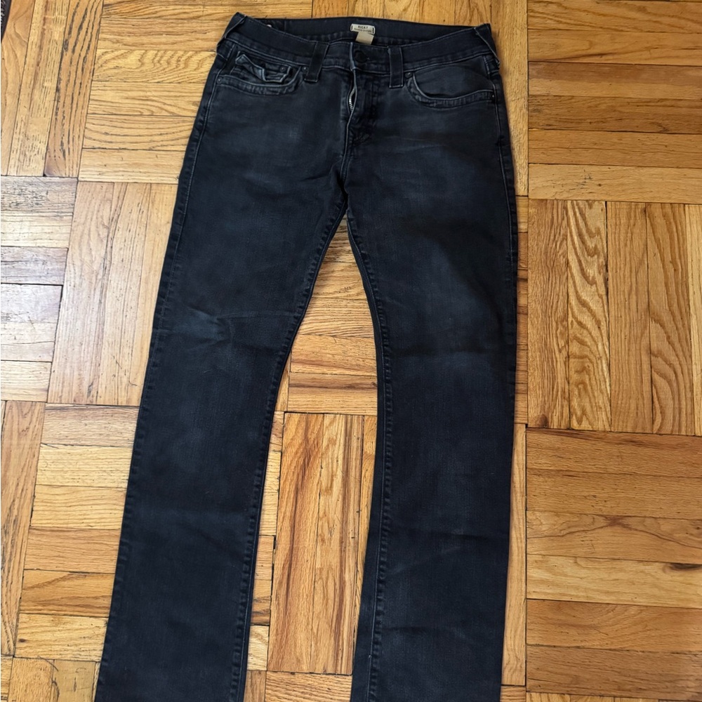 True Religion Men's Black Slim Jeans